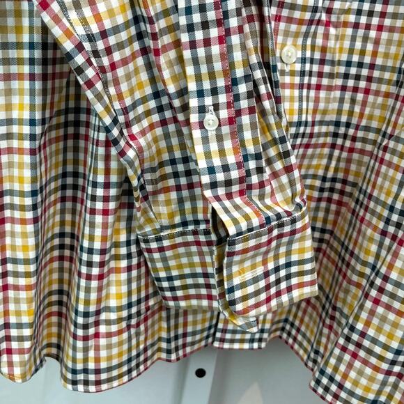 DULUTH TRADING Mens 3XL Wrinklefighter Long Sleeve Shirt Check Cotton Multicolor - Picture 6 of 9